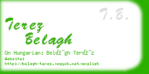 terez belagh business card